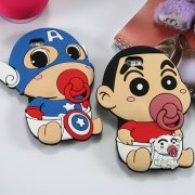 卡通手機殼Q版公仔，PVC奶嘴手機殼_手機套